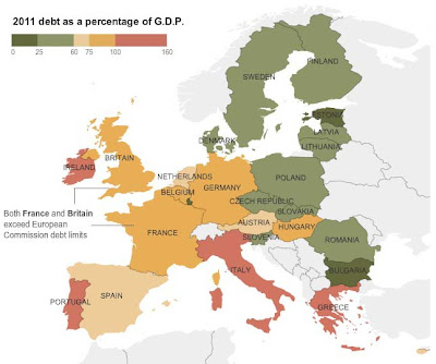 Debt Crisis: European Union debt-to-GDP ratio