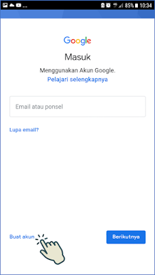 Cara 2 : Membuat Akun Gmail Melalui Aplikasi Gmail 5