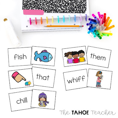 Teaching sh, ch, th, and wh digraphs with phonics games and interventions