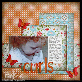Curls, A Scrapbook Page made with Everyday Enchantment Papers from Stampin' Up!