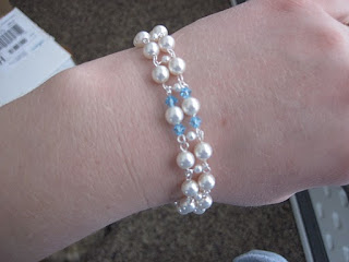  Aquamarine and Pearl Crystal Set 