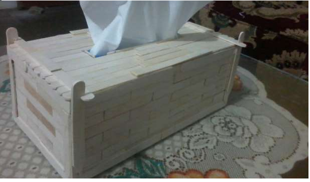 Cara Membuat Kotak Tisu dari Stik Es Krim - Bisnis Borneo 