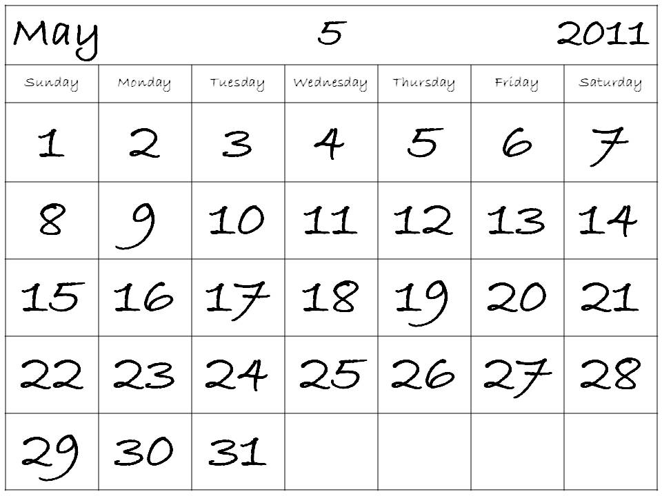 printable calendars may 2011. may calendar 2011 printable.