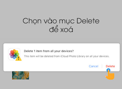 Cách xoá ảnh icloud trên Macbook 6