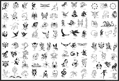 Plantilla Airbrush Tattoo Stencils