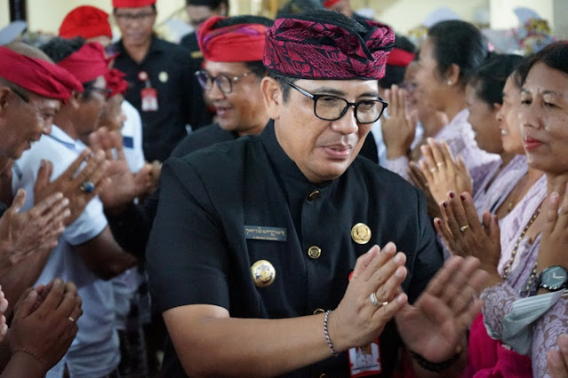   Bupati Sanjaya Dukung Sinergi Krama Wanesari Baleran Dalam Membangun Yadnya Ngaben Bersama