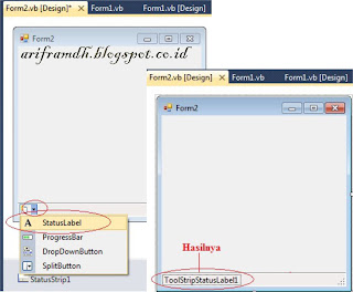 Status Strip, Status Strip Vb, Status Strip Visual Basic.