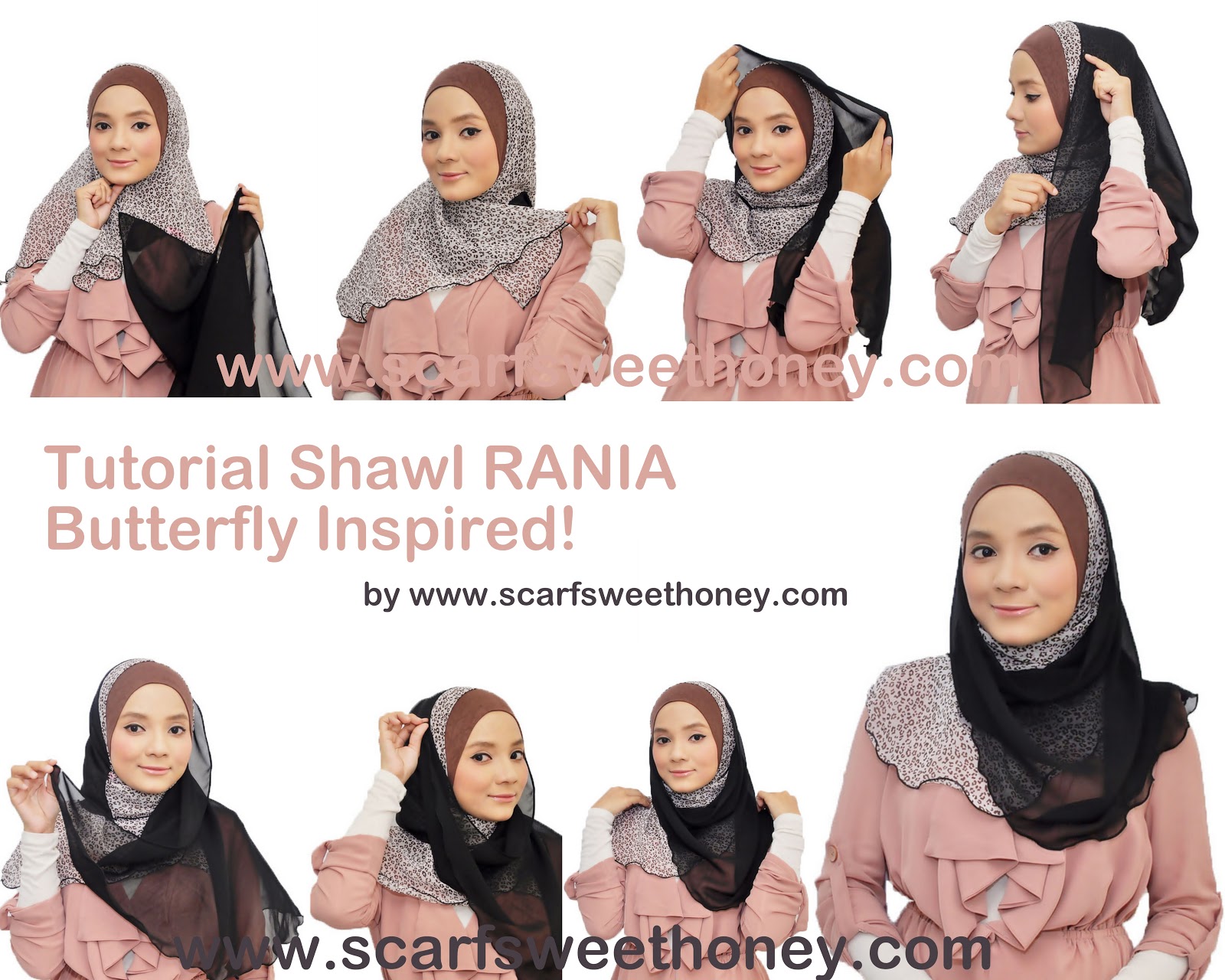 Gambar Tutorial Cara Memakai Jilbab Lengkap 90 Gaya Bagian Ke 2