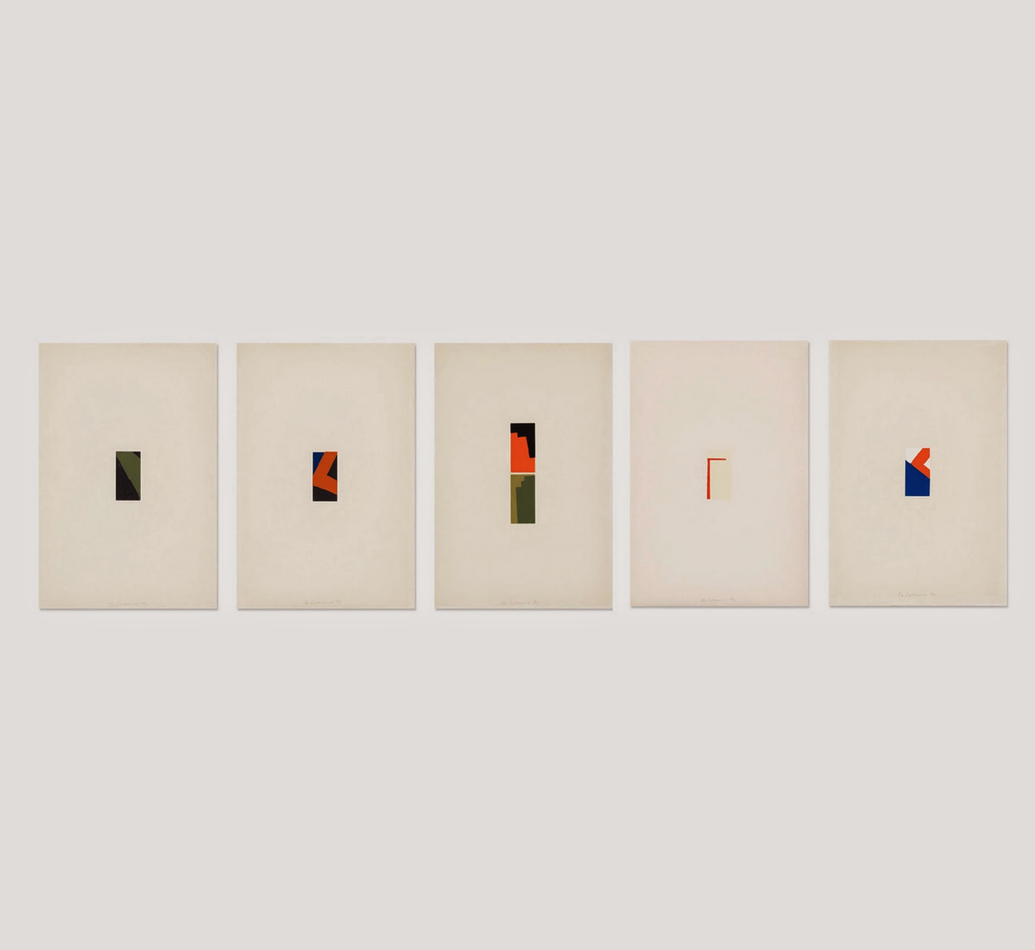 BLINKY PALERMO 1943–1977 Fünf Miniaturen (five works)