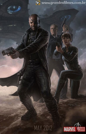 Os Vingadores - Nick Fury, Maria Hill e Phil Coulson