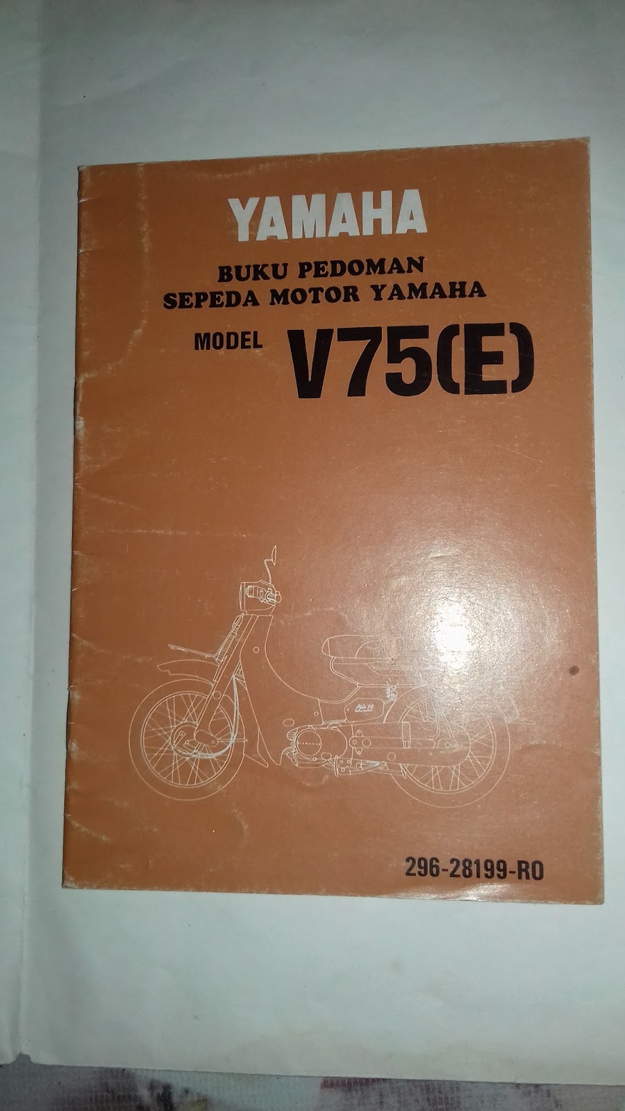 Gudang Barang Lawas: Manual book " YAMAHA V 75( E )