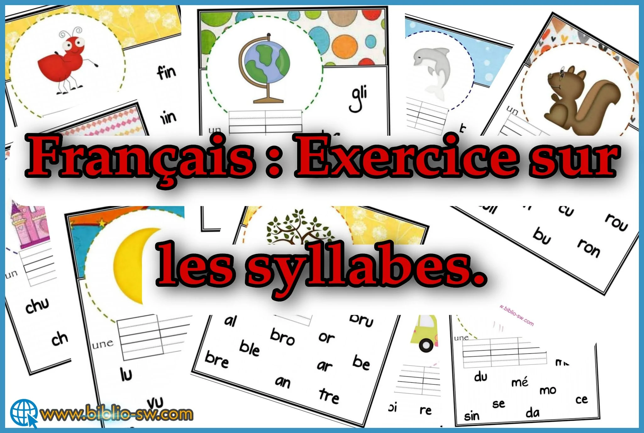 Français : Exercice sur les syllabes.