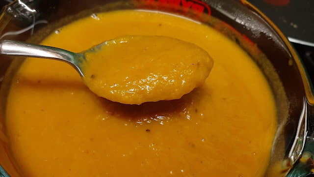 Curried squash and celeriac soup