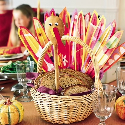 Turkey Breadbasket Centerpiece