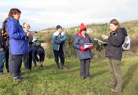 Jenny Price (right) addressing a group near Pratts Bottom on the Green Street Green circular walk