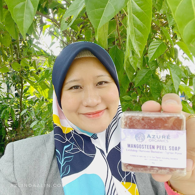 AZURE ORGANICS SABUN MUKA KULIT MANGGIS DAN LIP SCRUB BLUEBERRY