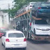 Motorista perde o controle do caminhão e atinge muro da Base Aérea Militar de Manaus