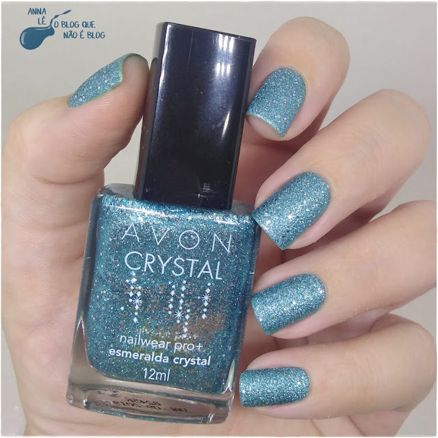 Esmeralda Crystal Avon Brasil Liquid Sand Texturizado Esmalte Verde