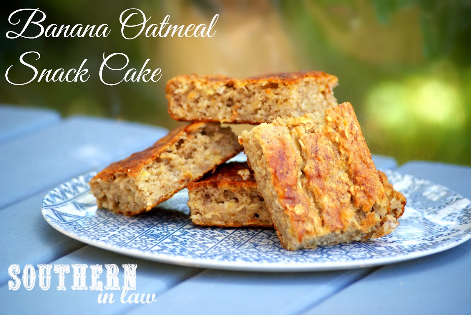 ... Banana Oatmeal Snack Cake Recipe with Healthy Cream Cheese Frosting