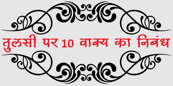 Few Lines on Holy Basil in Hindi - तुलसी पर 10 वाक्य का निबंध