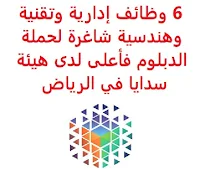 تعلن الهيئة السعودية للبيانات والذكاء الاصطناعي (سدايا), عن توفر 6 وظائف إدارية وتقنية وهندسية شاغرة لحملة الدبلوم فأعلى, للعمل لديها في الرياض. وذلك للوظائف التالية: 1- سكرتير تنفيذي  (Executive Secretary): المؤهل العلمي: دبلوم في السكرتاريا التنفيذية أو ما يعادله. 2- عالم بيانات  (Data Scientist): المؤهل العلمي: بكالوريوس في تكنولوجيا المعلومات أو ما يعادله. 3- أخصائي تطوير الأعمال  (Business Development Specialist): المؤهل العلمي: بكالوريوس في التسويق، إدارة الأعمال أو ما يعادله. 4- مدير الحوكمة والامتثال  (Corporate Governance & Compliance Manager): المؤهل العلمي: بكالوريوس فأعلى في الهندسة، إدارة الأعمال، القانون، نظام المعلومات, أو في مجال ذي صلة. 5- استشاري الذكاء الاصطناعي  (Artificial Intelligence Consultant): المؤهل العلمي: ماجستير فأعلى في تكنولوجيا المعلومات، علوم الحاسوب، الهندسة الكهربائية، البرمجيات أو ما يعادله. 6- مطور ويب متكامل  (Full Stack Developer): درجة البكالوريوس في (علوم الحاسب) أو ما يعادلها للتـقـدم لأيٍّ من الـوظـائـف أعـلاه اضـغـط عـلـى الـرابـط هنـا.     اشترك الآن في قناتنا على تليجرام   أنشئ سيرتك الذاتية   شاهد أيضاً: وظائف شاغرة للعمل عن بعد في السعودية    شاهد أيضاً وظائف الرياض   وظائف جدة    وظائف الدمام      وظائف شركات    وظائف إدارية                          لمشاهدة المزيد من الوظائف قم بالعودة إلى الصفحة الرئيسية قم أيضاً بالاطّلاع على المزيد من الوظائف مهندسين وتقنيين  محاسبة وإدارة أعمال وتسويق  التعليم والبرامج التعليمية  كافة التخصصات الطبية  محامون وقضاة ومستشارون قانونيون  مبرمجو كمبيوتر وجرافيك ورسامون  موظفين وإداريين  فنيي حرف وعمال   شاهد يومياً عبر موقعنا وظائف السعودية 2021 وظائف السعودية لغير السعوديين وظائف السعودية اليوم وظائف السعودية للنساء وظائف في السعودية للاجانب وظائف السعودية تويتر وظائف اليوم وظائف السعودية للمقيمين وظائف السعودية 2020 مطلوب مترجم مطلوب مساح وظائف مترجمين اى وظيفة أي وظيفة وظائف مطاعم وظائف شيف ما هي وظيفة hr وظائف حراس امن بدون تأمينات الراتب 3600 ريال وظائف hr وظائف مستشفى دله وظائف حراس امن براتب 7000 وظائف الخطوط السعودية وظائف الاتصالات السعودية للنساء وظائف حراس امن براتب 8000 وظائف مرجان المرجان للتوظيف مطلوب حراس امن دوام ليلي الخطوط السعودية وظائف المرجان وظائف اي وظيفه وظائف حراس امن براتب 5000 بدون تأمينات وظائف الخطوط السعودية للنساء طاقات للتوظيف النسائي التخصصات المطلوبة في أرامكو للنساء الجمارك توظيف مطلوب محامي لشركة وظائف سائقين عمومي وظائف سائقين دينات البنك السعودي الفرنسي وظائف وظائف حراس امن براتب 6000 وظائف البريد السعودي وظائف حراس امن مطلوب محامي شروط الدفاع المدني 1442 وظائف كودو نتائج قبول الدفاع المدني 1442 حراس امن ارامكو روان للحفر جدارة جداره الدفاع المدني حراسات امنية وظائف سوق مفتوح البنك الفرنسي توظيف وظائف سعودة بدون تأمينات وظائف البنك الفرنسي وظائف حارس امن هيئة سوق المال توظيف وظائف وزارة التعليم 1442 وظائف تخصص القانون وظائف تخصص ادارة اعمال وظائف الحراسات الأمنية في المدارس ساعد البنك السعودي الفرنسي توظيف مطلوب مستشار قانوني هيئة السوق المالية توظيف وظائف فني كهرباء وظائف امن وسلامه وظائف قريبة مني وظائف ادارة اعمال حارس امن البنك الاهلي توظيف ارامكو حديثي التخرج وظائف هندسية البريد السعودي توظيف العمل عن طريق الإنترنت للنساء مطلوب عارض أزياء رجالي 2020 عمل على الانترنت براتب شهري وظائف عبر الانترنت وظيفة عن طريق النت مضمونة وظائف اون لاين للطلاب وظائف تسويق الكتروني عن بعد فني تكييف وتبريد وظائف من البيت وظائف على الإنترنت للطلاب وظائف للطلاب عن بعد وظيفة تسويق الكتروني من المنزل وظائف عن بعد للطلاب عمل عن بعد للنساء وظائف تسويق الكتروني للنساء مطلوب خياطة من المنزل وظائف أمازون من المنزل مطلوب كاتب محتوى وظائف اونلاين وظائف اون لاين للنساء وظائف عن بعد من المنزل وظائف من المنزل مطلوب باريستا وظائف عن بعد براتب 10000 وظائف عن بعد وظائف جوجل من المنزل وظيفة من المنزل براتب شهري اريد وظيفة مكاتب محاسبة تطلب محاسبين للتدريب وظائف تسويق الكتروني وظيفة من المنزل براتب 7500 وظائف عن بعد للنساء كيف ابحث عن عمل في الانترنت وظائف عن بعد براتب ثابت وظيفة من المنزل براتب 6000 ريال فرصة عمل لكبار السن في أي مكان مواقع توظيف مجانية وظيفه عن بعد وظائف ترجمة من المنزل 2020 طاقات وظائف عن بعد وظائف توصيل طلبات مطلوب موديل للتصوير وظفني الآن ابحث عن وظيفة مطلوب طباخ منزلي اليوم وظائف امن ليلي اريد وظيفه وظفني الان وظائف للنساء عن بعد مواقع البحث عن عمل مواقع بحث عن عمل وظيفة مدخل بيانات عن بعد jobs internet job home perfume medical freelance seo freelance laravel freelance hr freelance