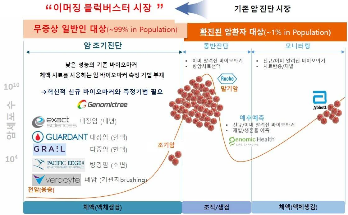 [암 분자진단 시장 영역 및 당사 목표시장]_1