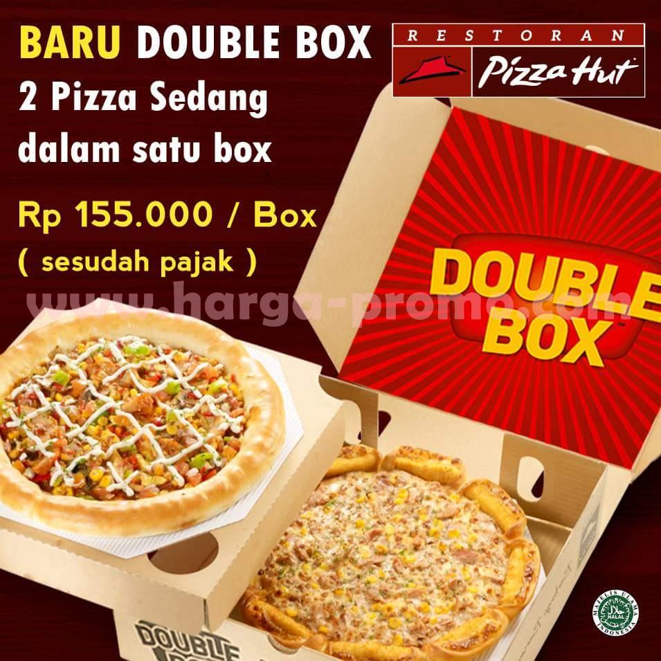 Promo PIZZA HUT Terbaru DOUBLE BOX 2 Pizza Sedang Apa Saja Rp155.000 