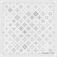 Nearly Insane Quilt in Electric Quilt Software Fabadashery