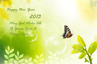 New Year 2013 Greetings Wishes Card