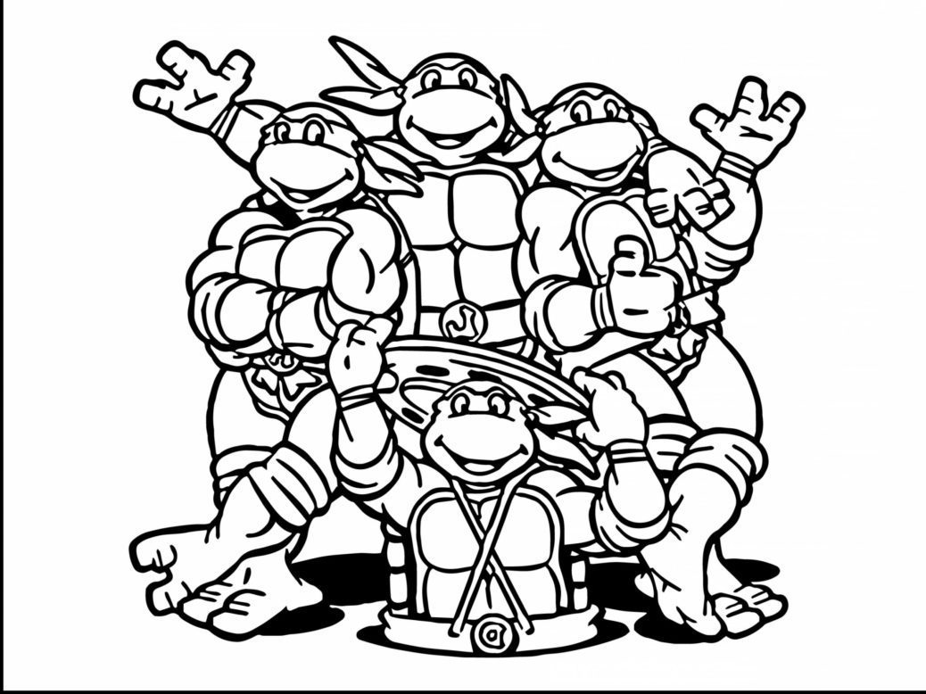 Stunning Ninja Turtle Coloring Sheets