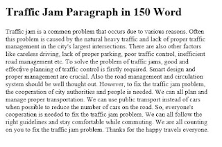 Traffic Jam Paragraph in 150 Word, Traffic Jam Paragraph, inside buzz, inside, Traffic Jam, Traffic Jam Paragraph in 150, Paragraph in 150 Word