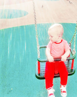 baby on a swing