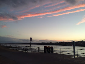 sunset over bondi beach