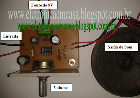 Amplificador de Audio http://eletronicaemcasa.blogspot.com.br/