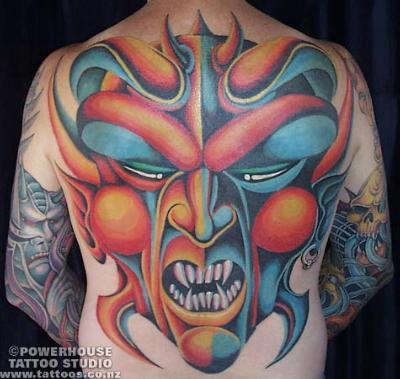 Demon Backpiece Tattoo