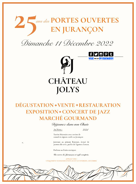 Route des vins du Jurançon Château Jolys 2022