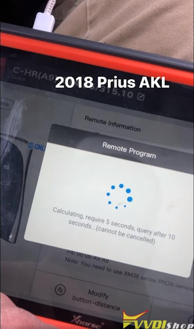 Program 2018 Prius All Keys Lost with VVDI Key Tool Plus 5