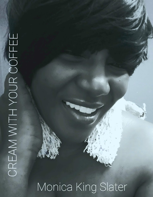 Album cover for Cream With Your Coffee featuring Monica King Slater smiling.