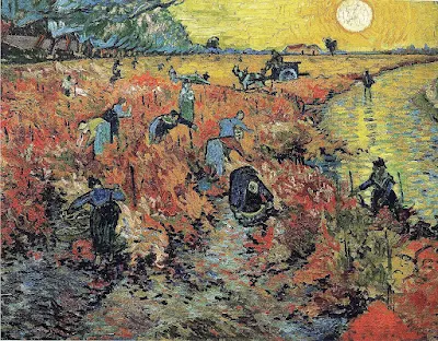 The Red Vineyard, November 1888. Pushkin Museum, Moscow. Sold to Anna Boch, 1890 painting Vincent van Gogh