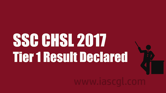 SSC CHSL Tier 1 Result