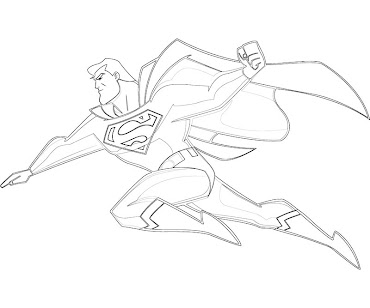 #2 Superman Coloring Page