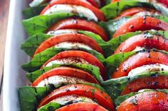  Tomato Mozzarella Salad with Balsamic Reduction