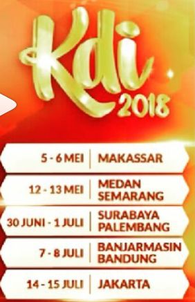 Daftar 45 Peserta Lolos Hasil Audisi KDI 2018 MNCTV Mencari Penyanyi Dangdut Terbaik Dan Berkarakter