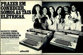 propaganda Olivetti com as "Frenéticas" - 1978