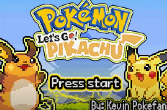 Pokemon Let's GO Pikachu y Eevee 7.0 para GBA Imagen Portada - Remake Pokemon Rojo Fuego para GBA