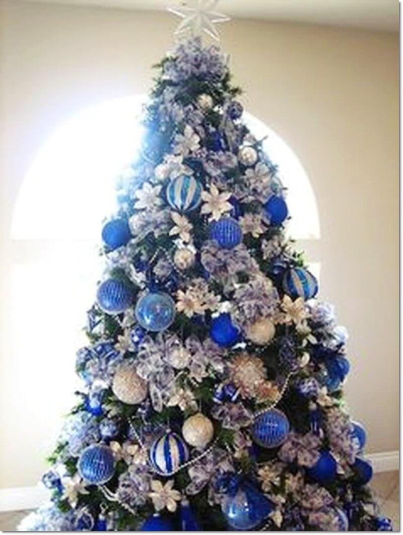 Christmas Tree Ideas Blue and Silver