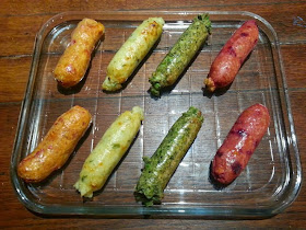 Goodlife frozen vegetarian sausages range cooked