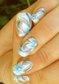 Latest Acrylic Nails Design Picture 2012
