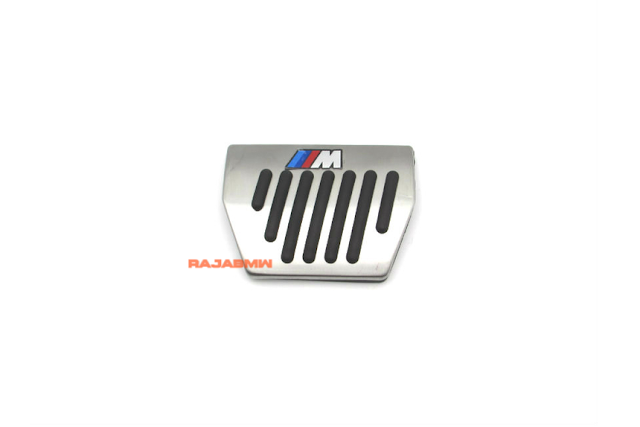 Pedal Set BMW Matic Logo Mtech Warna Silver Plug & Play (Kecuali BMW E39)