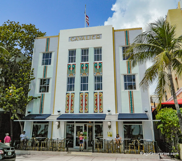 Hotel Cavalier, arquitetura art déco em South Beach, Miami Beach